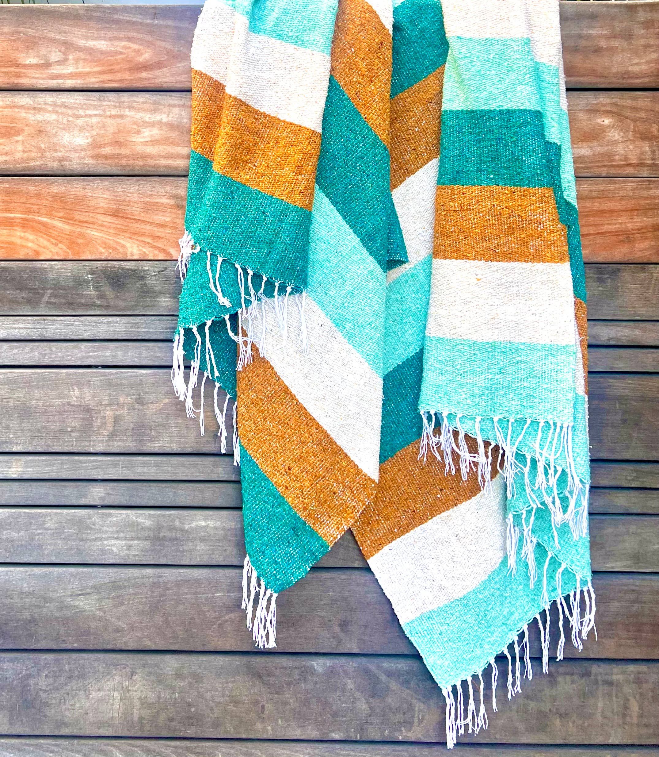 Mahalo Market Golden Strand Mexican Adventure Blanket - Thumbnail 3