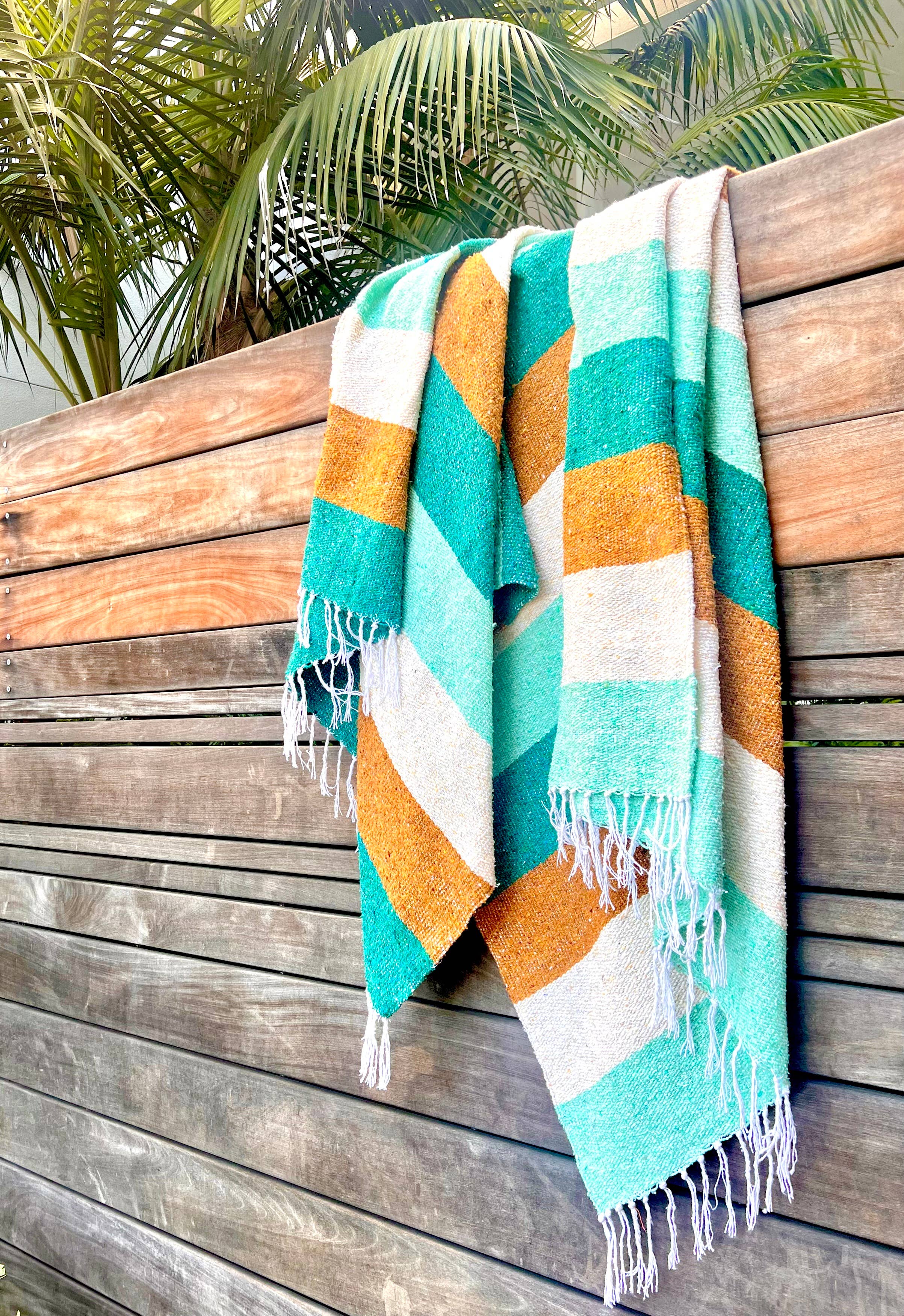 Mahalo Market Golden Strand Mexican Adventure Blanket - Thumbnail 2